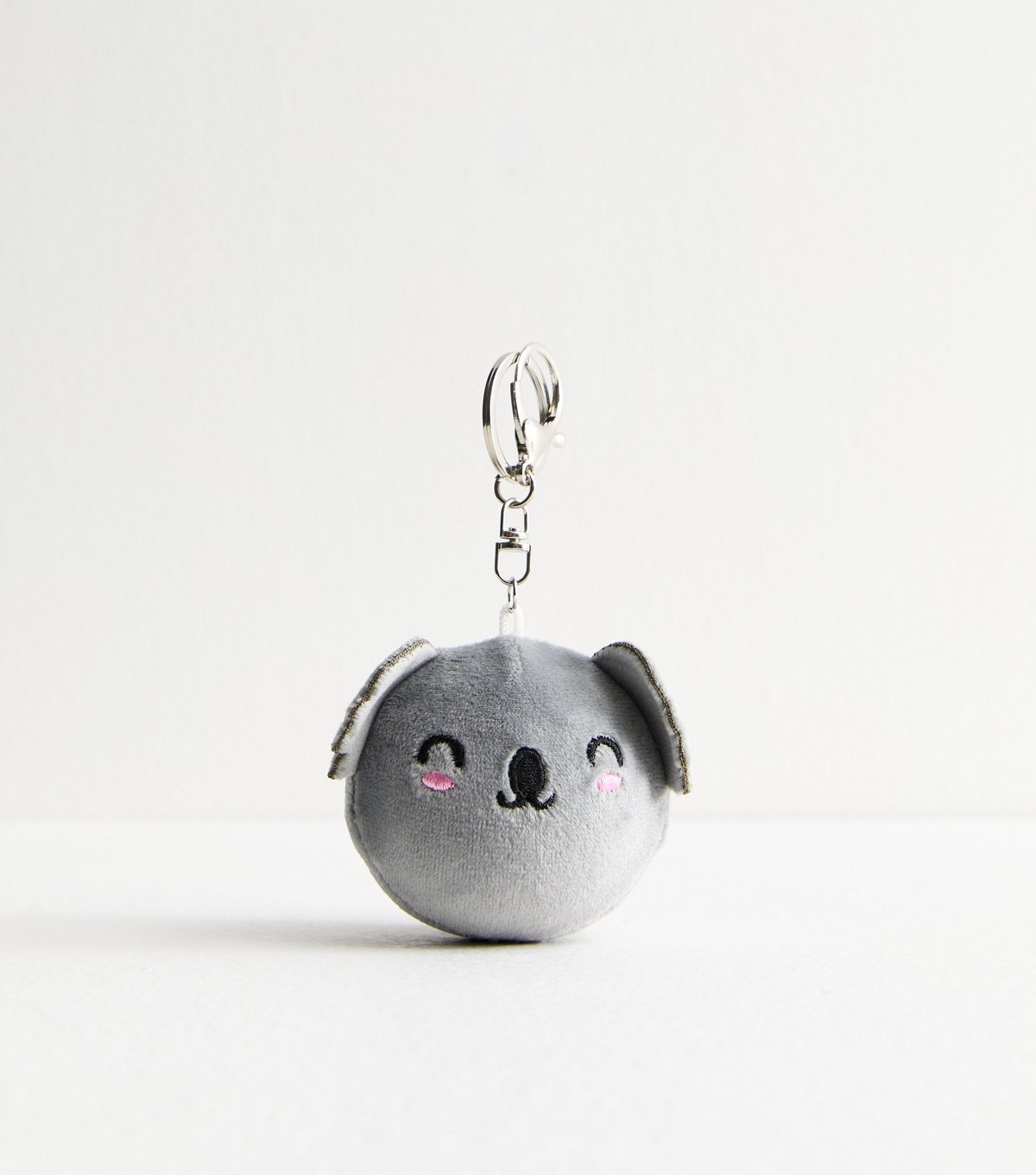 Grey Smiley Koala Bag Charm New Look