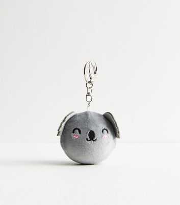 Grey Smiley Koala Bag Charm 