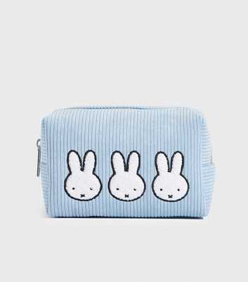 Skinnydip Blue Miffy Embroidered Corduroy Make Up Bag