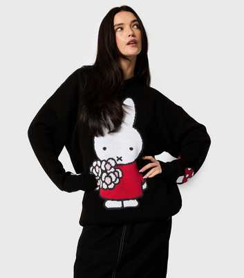 Skinnydip Black Miffy Knitted Jumper 