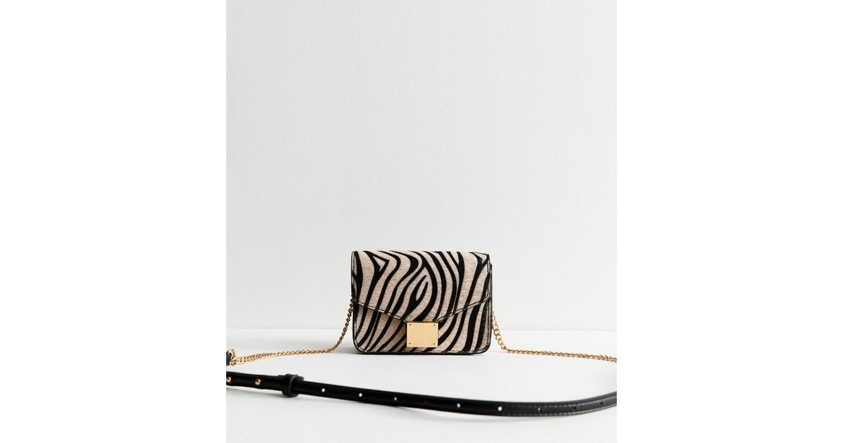 Zebra Pattern Print Crossbody Bags