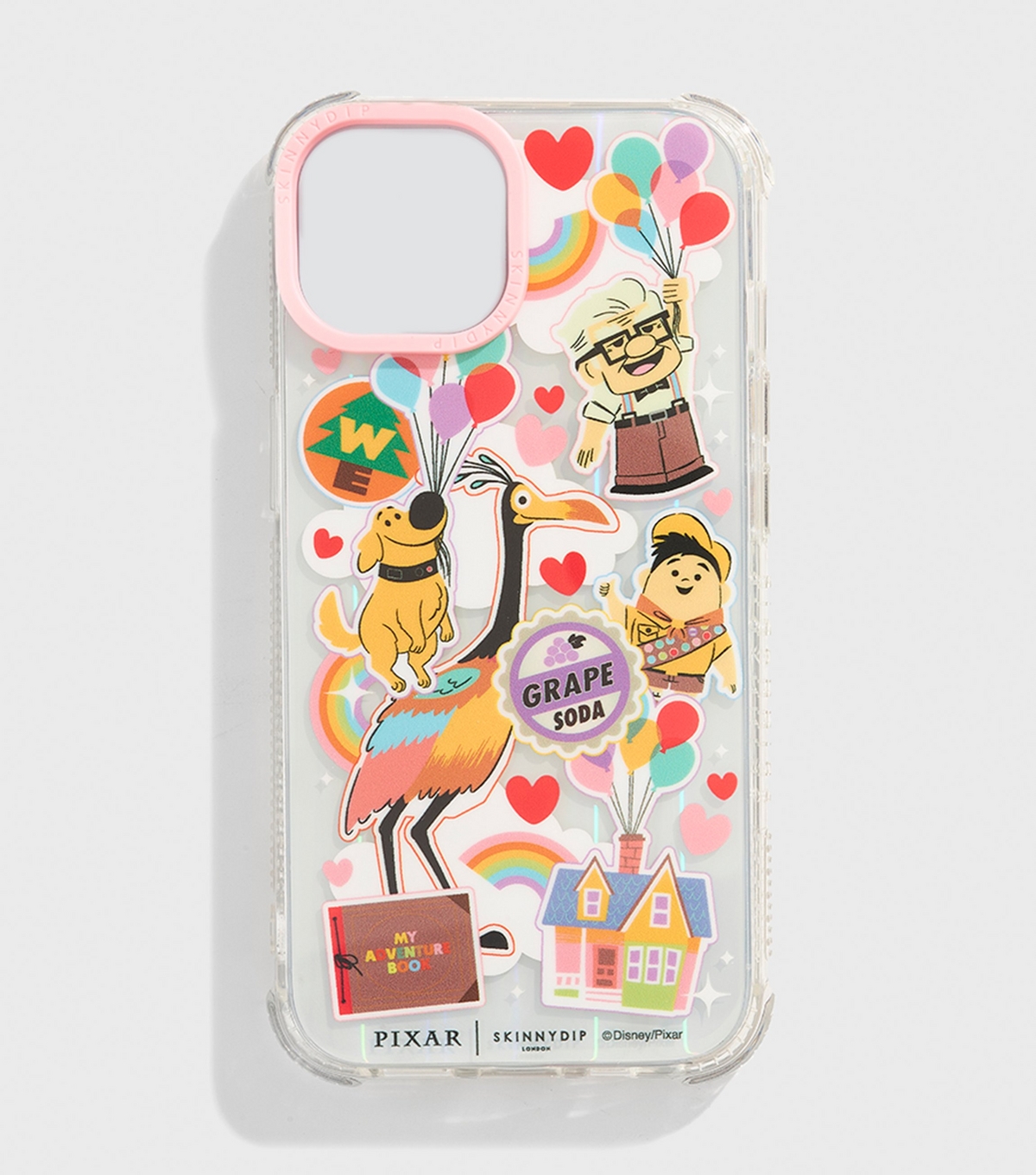 Multicoloured Up Sticker iPhone Case Skinnydip New Look