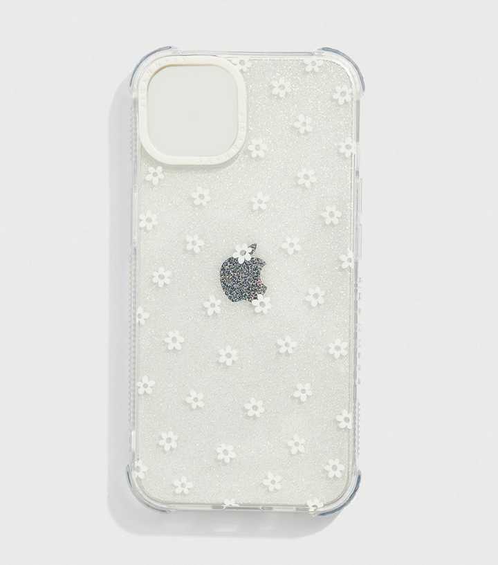 Skinnydip White Sparkle Ditsy Flower iPhone Case | New Look Skinnydip White Sparkle Ditsy Flower iPhone Case | New Look