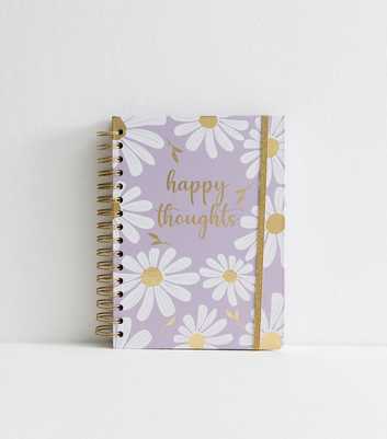 Purple Happy Thoughts Notebook