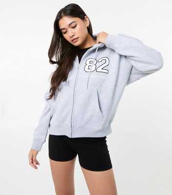 Pink Vanilla Grey Sport Zip Up Hoodie