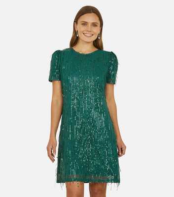 Mela Green Sequin Tunic Dress