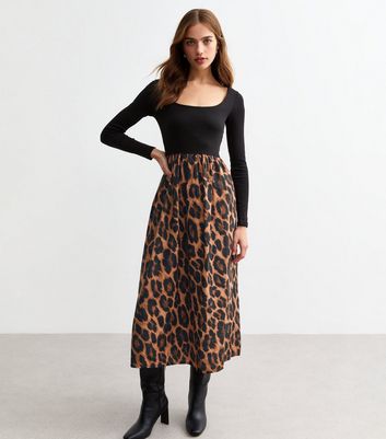 New look leopard print skirt best sale