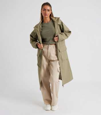 Urban Bliss Green Hooded Raincoat 