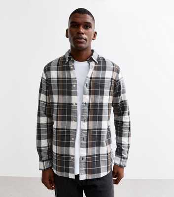 Jack & Jones Black Slim Checked Shirt