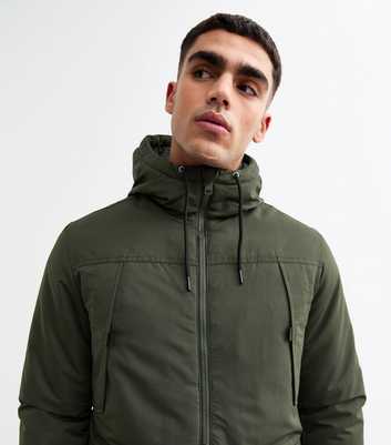 Jack & Jones Dark Green Hooded Parka