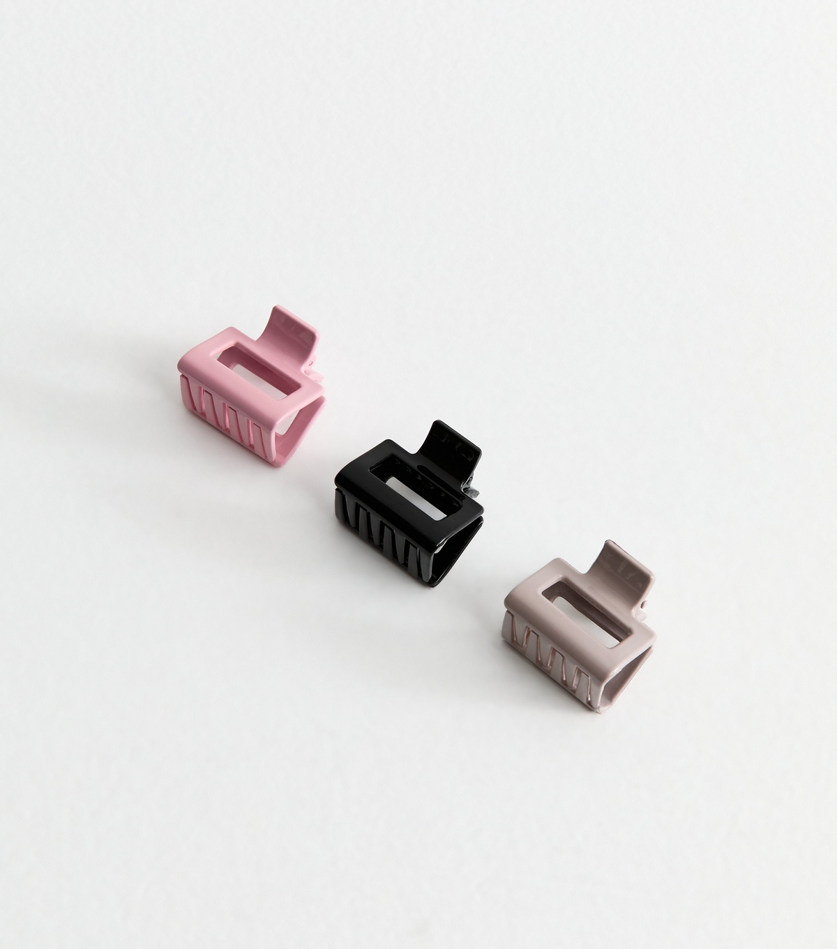Pack of 3 Multicolour Mini Rectangular Bulldog Clips New Look