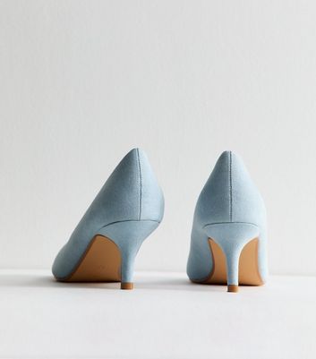 Powder blue kitten heels hotsell