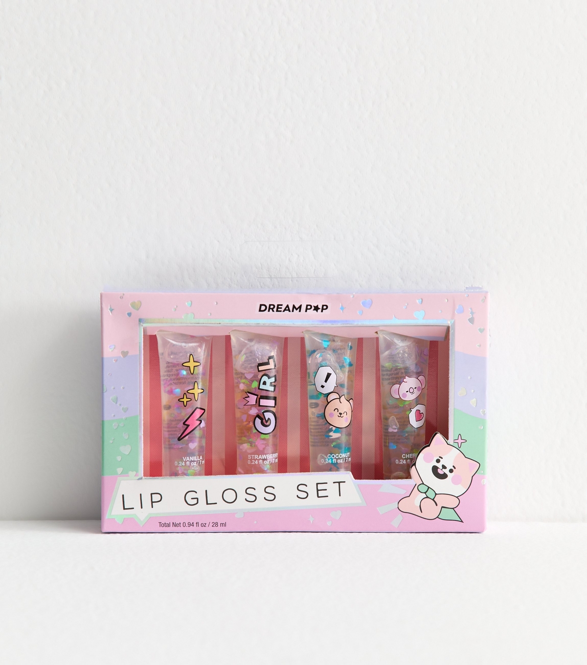 4 Pack Multicolour Lip Gloss Set New Look