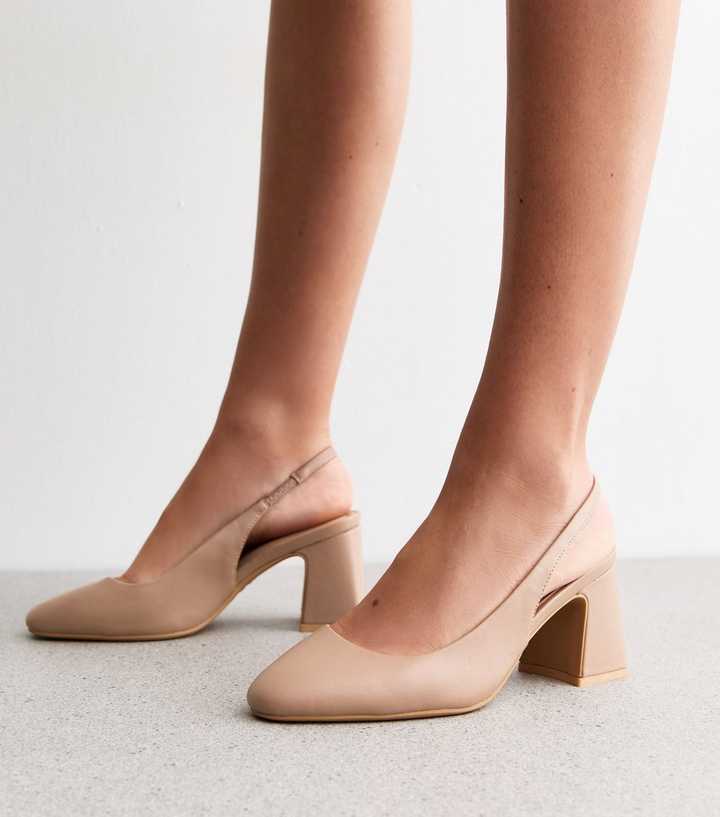 New Look Low Heel Court Shoes Wide Fit Wide Fit Black Faux Suede