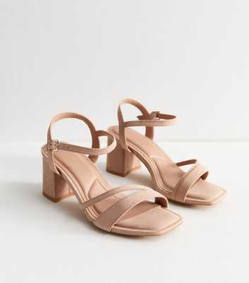 Wide Fit Cream Faux Suede Asymmetric Strap Sandals