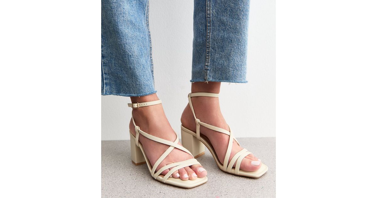 Off-White Black Leather Flip-Flop Sandals main image 1