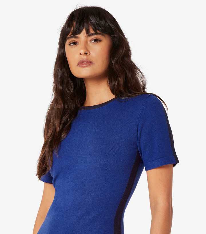 Apricot Blue Side-Stripe Bodycon Mini Dress | New Look Apricot Blue Side-Stripe Bodycon Mini Dress | New Look