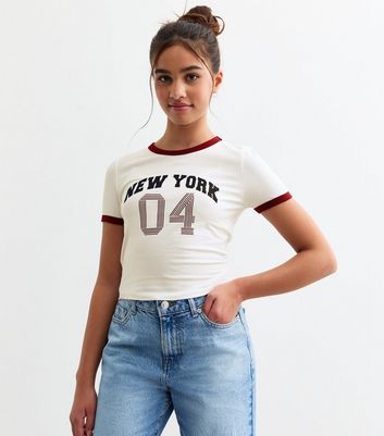 T-shirt Manches Longues New Look Fille - Gris - 12-13 Ans - Coton - Basique