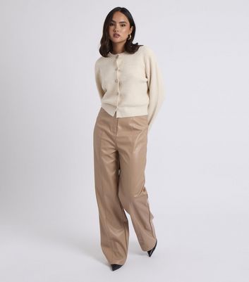 Urban Bliss Camel Faux Leather Trousers