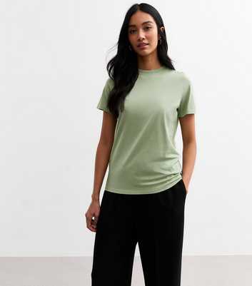 Olive Short Sleeve Crew Neck T-Shirt