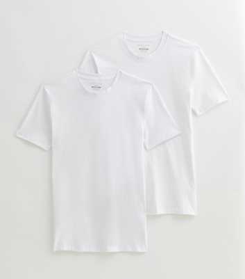 Pack of 2 White Muscle Fit T-Shirts