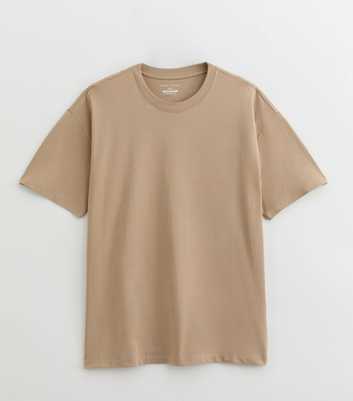 Tan Oversized Jersey T-Shirt