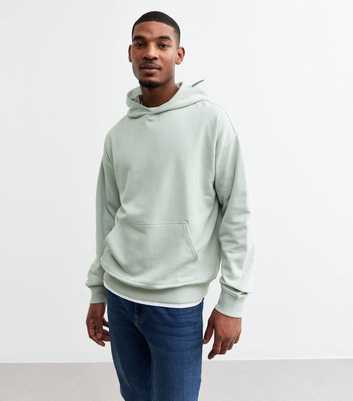 Mint Green Oversized Jersey Hoodie