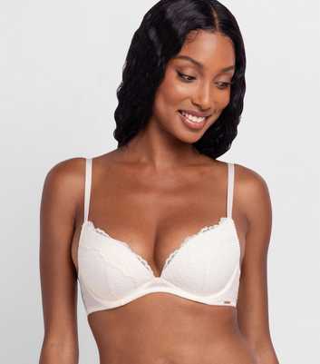 Dorina Ivory Lace Plunge Bra