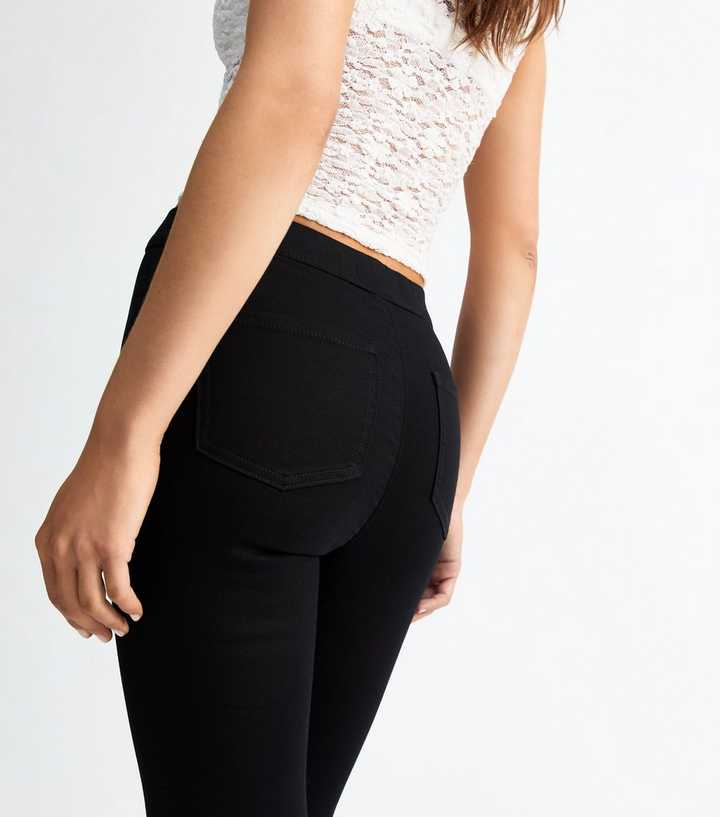 Women's Pull-On Capri Jeans - Stretch Denim Casual Pants With Elastic Waist