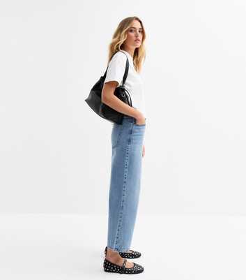 Light Blue Adalae Wide Leg Cropped Jeans