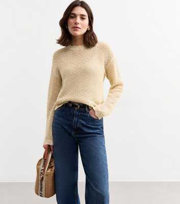 Gold Shimmery Scalloped Edge Jumper