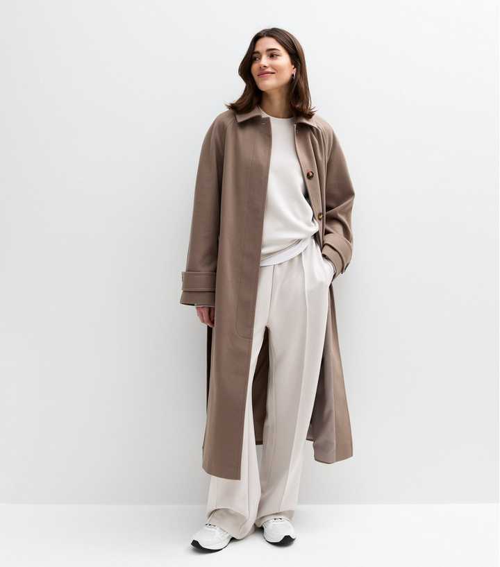 Premium Light Grey Soft Touch Wide Leg Joggers