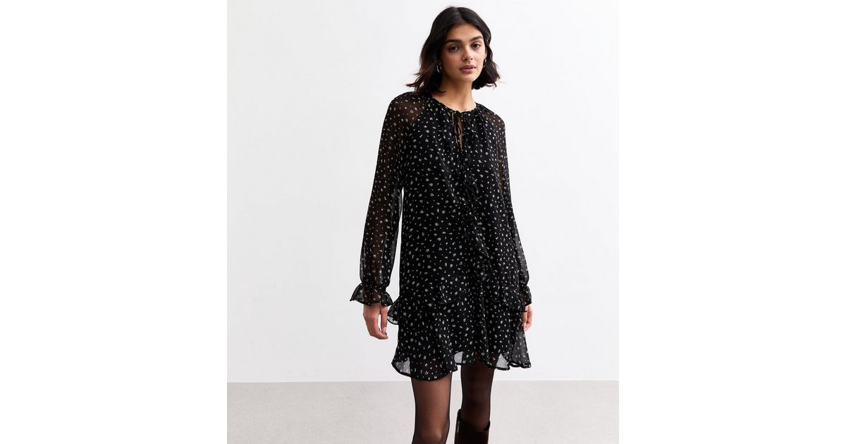 Black Floral Print Mini main image 1