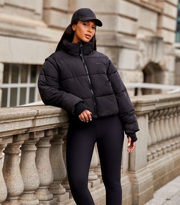 Cheap cropped puffer jacket best sale