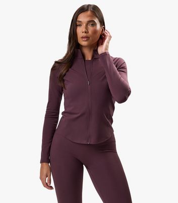 Gym King Plum Luxe Full Zip Jacket New Look