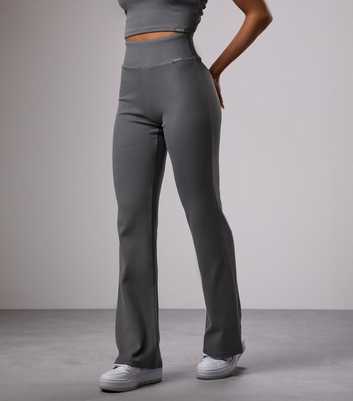 Gym King Grey Flared Leggings 