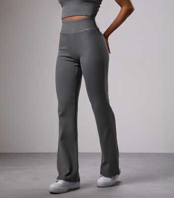 Gym King Grey Flared Leggings