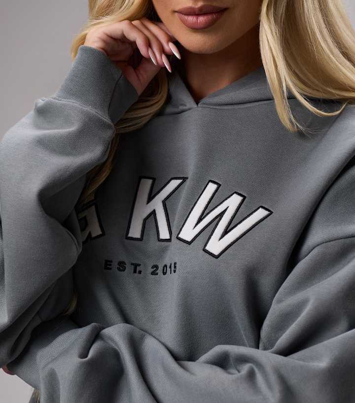 Gym King Sweat à Capuche Basis Oversized Homme Gris Bleu