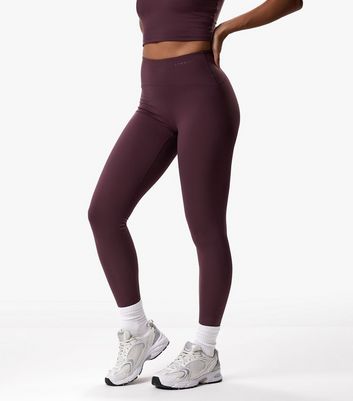 Gym King Burgundy Leggings New Look