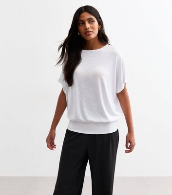 white batwing top