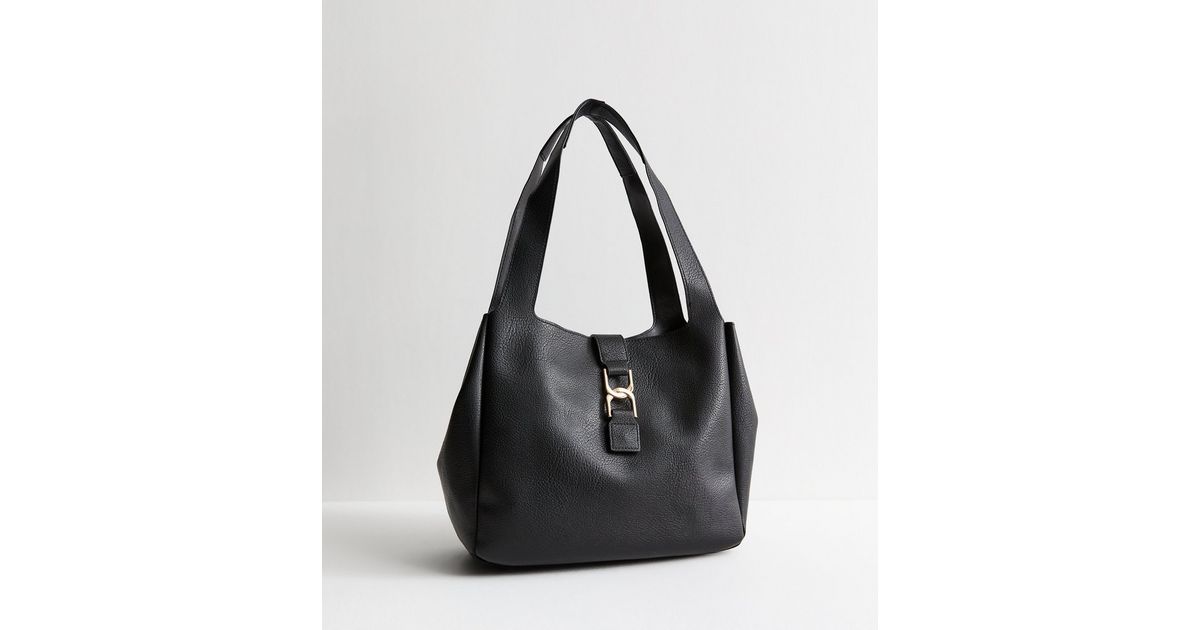 Fame Simple Faux Leather Hobo Shoulder Bag