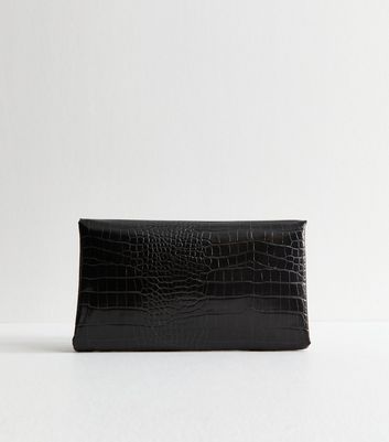 Oversized black clutch bag online