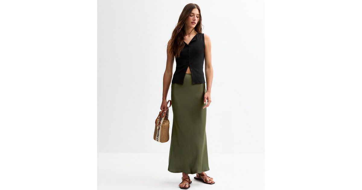 Helena Bias Skirt Khaki
