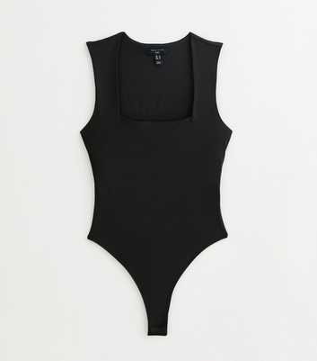 Tall Black Square Neck Bodysuit