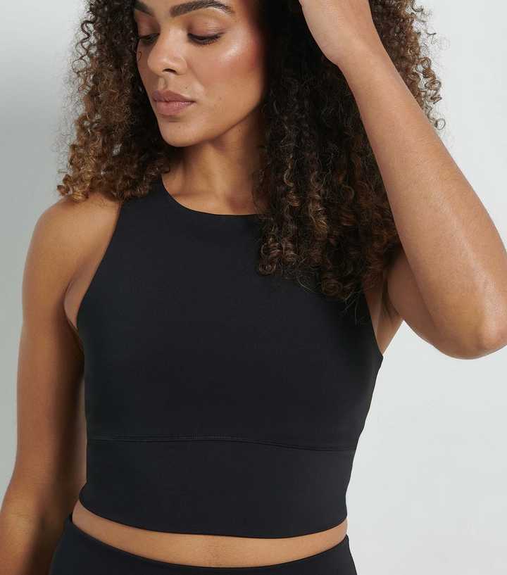 Haut Crop Top Zara Black - Taille L, Neuf Avec étiquettes, Style Vacances