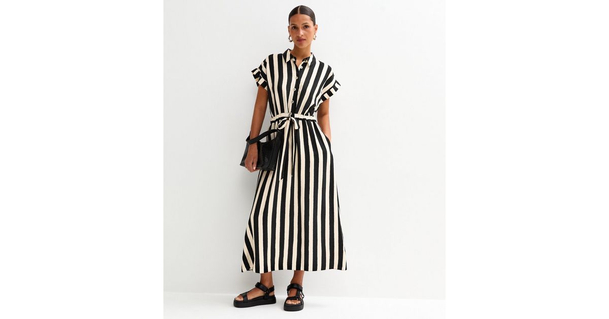 DW94G Sofia Shirt Dress Print Stripe