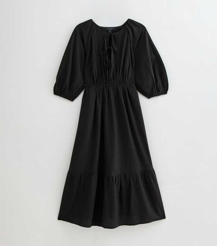 chinese dress ladies Happy holly – Dobby Dot Smock Midi Dress – + SIZES – Blue main image 1