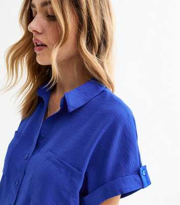 Blue Double Chest Pocket Shirt