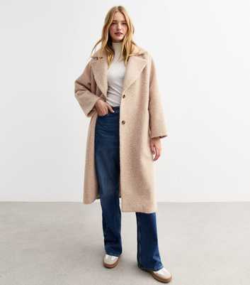 Gini London Cream Oversized Coat