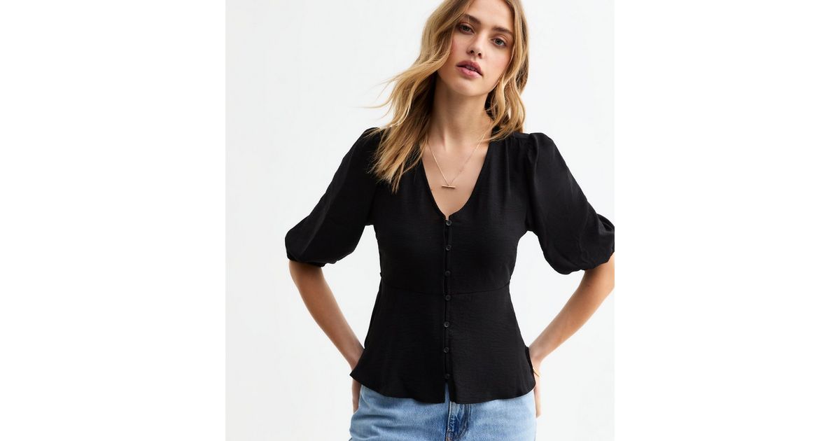 VNeck Button Back Top main image 1